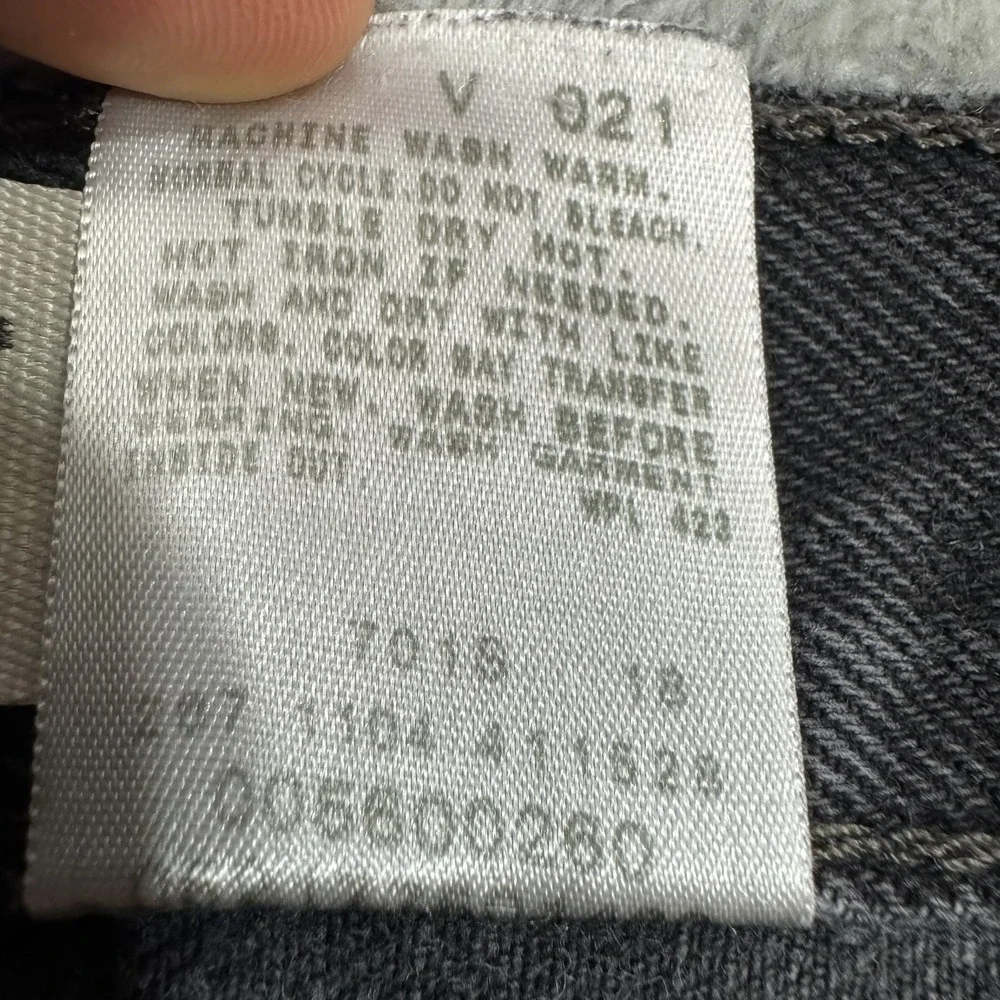 Levis 560 Jeans Mens 38x34 Black Vintage Y2K Comfort Fit Tapered Leg 100% Cotton